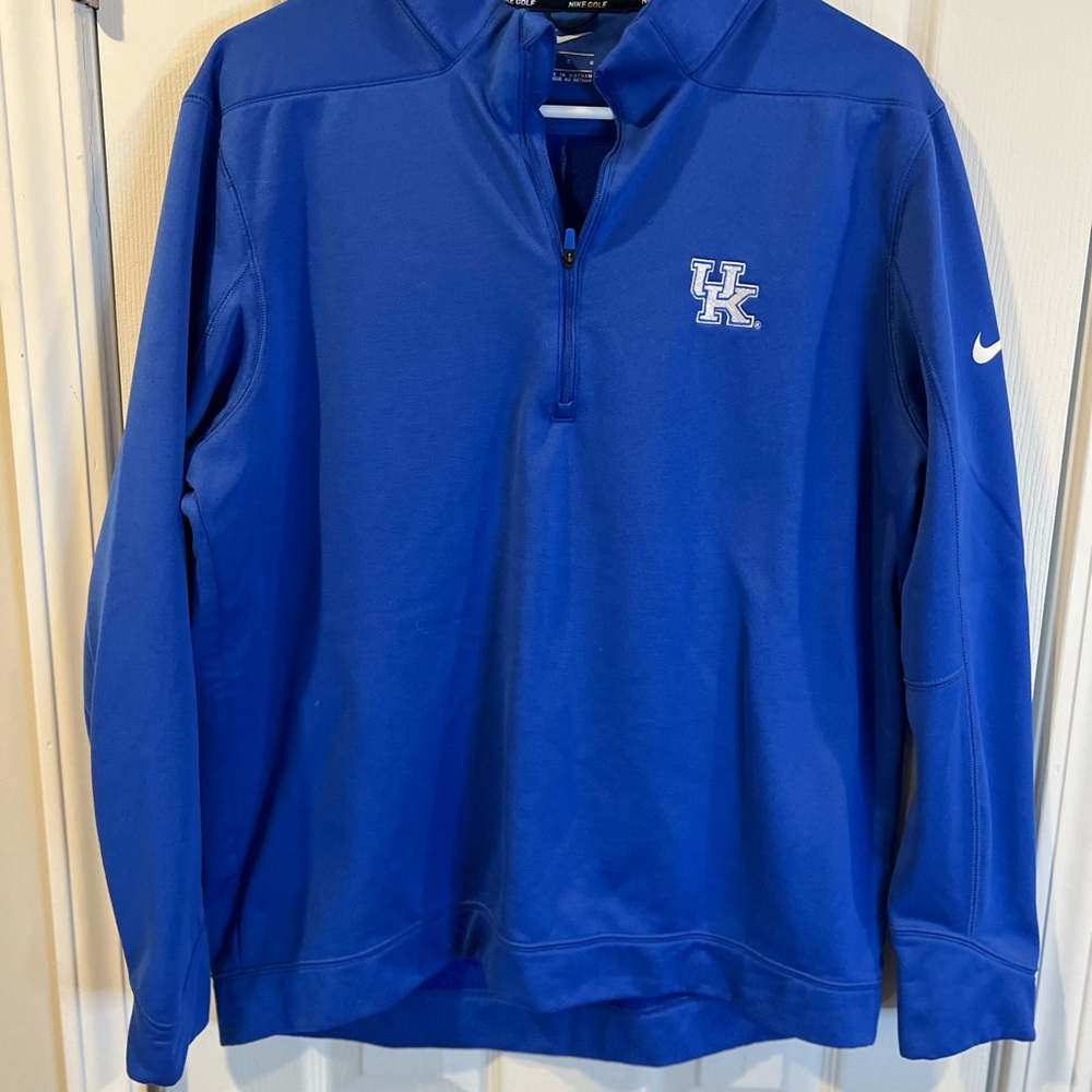 UK - Nike Men's Blue Quarter-Zip Sweater